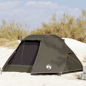 vidaXL 5-Person Fishing Tent, Brown - Image 1 of 4