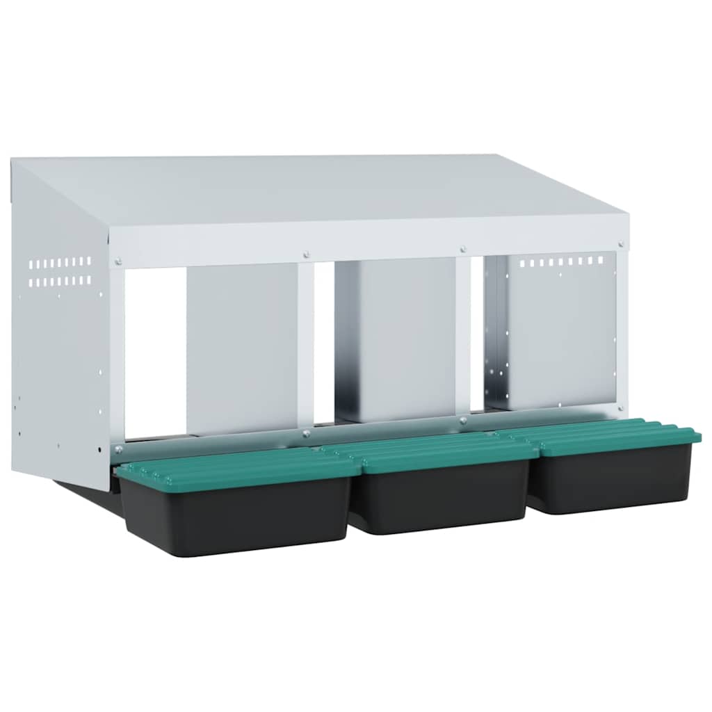 vidaXL Chicken Nesting Box 3 Compartments – Image 2 of 5 vidaXL Chicken Nesting Box 3 Compartments - Image 2 of 5