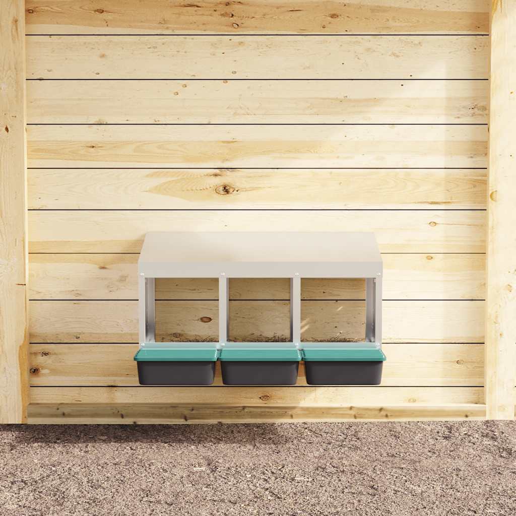 vidaXL Chicken Nesting Box 3 Compartments – Image 3 of 5 vidaXL Chicken Nesting Box 3 Compartments - Image 3 of 5