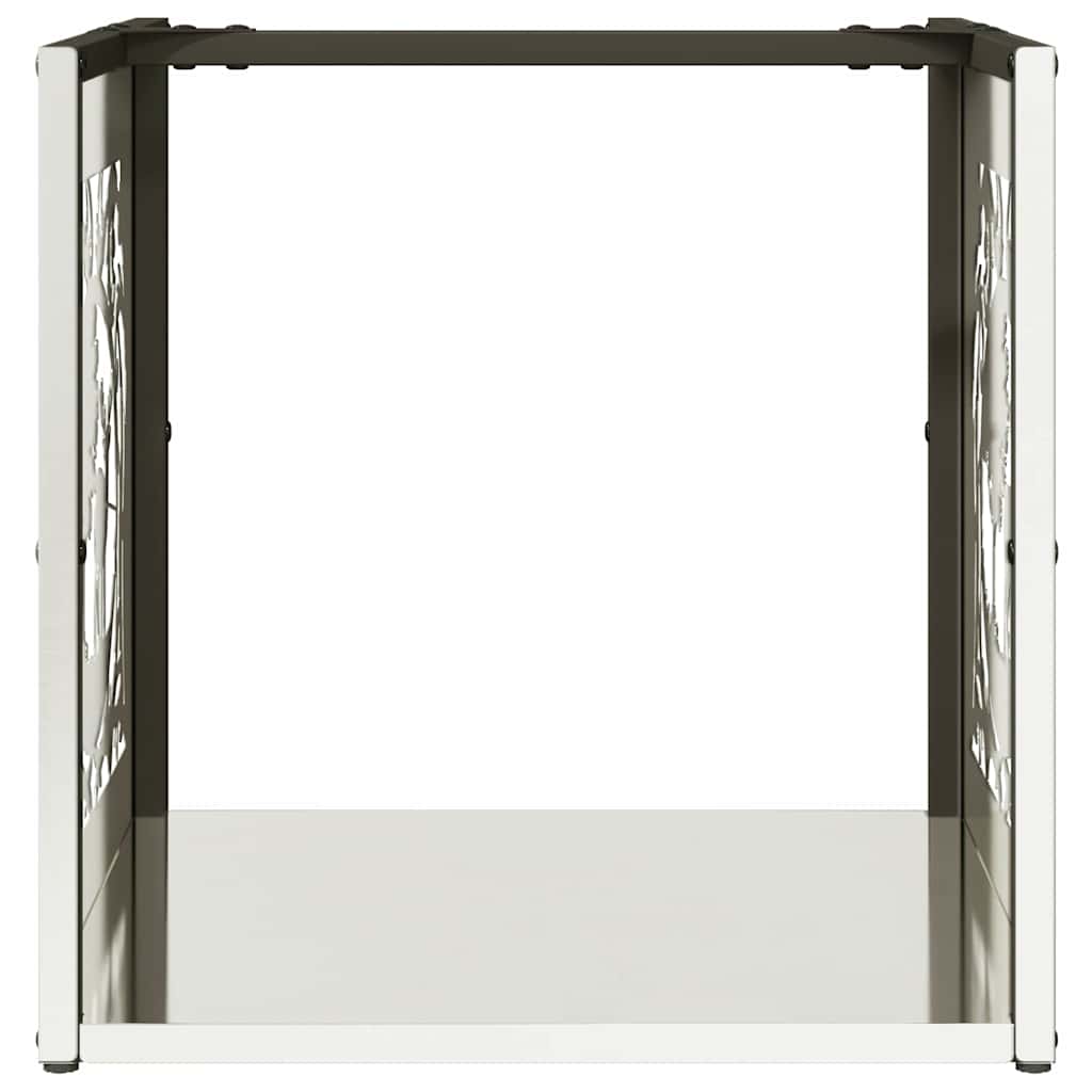 vidaXL Firewood Rack 40x40x40cm S/Steel – Image 5 of 5 vidaXL Firewood Rack 40x40x40cm S/Steel - Image 5 of 5