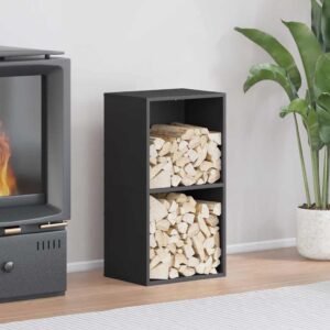 vidaXL Firewood Rack Cold-Rolled Steel - Image 1 of 5