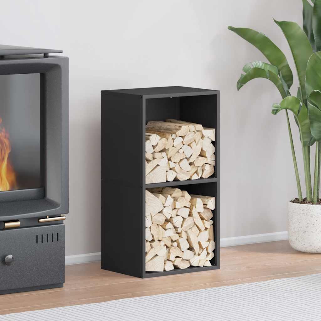 vidaXL Firewood Rack Cold-Rolled Steel - Image 1 of 5 vidaXL Firewood Rack Cold-Rolled Steel - Image 1 of 5