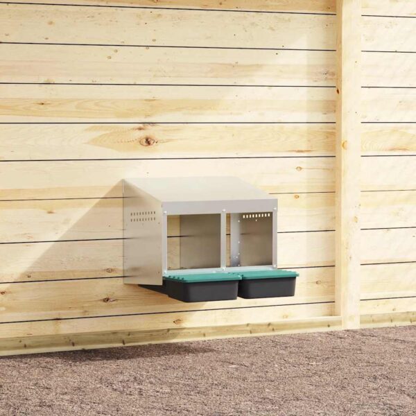 vidaXL Chicken Nesting Box 2 Compartments - Image 1 of 5