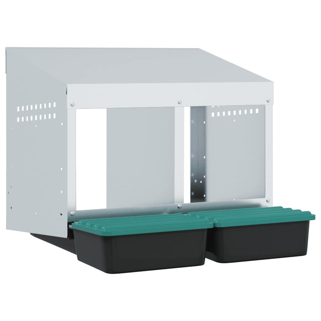 vidaXL Chicken Nesting Box 2 Compartments – Image 2 of 5 vidaXL Chicken Nesting Box 2 Compartments - Image 2 of 5