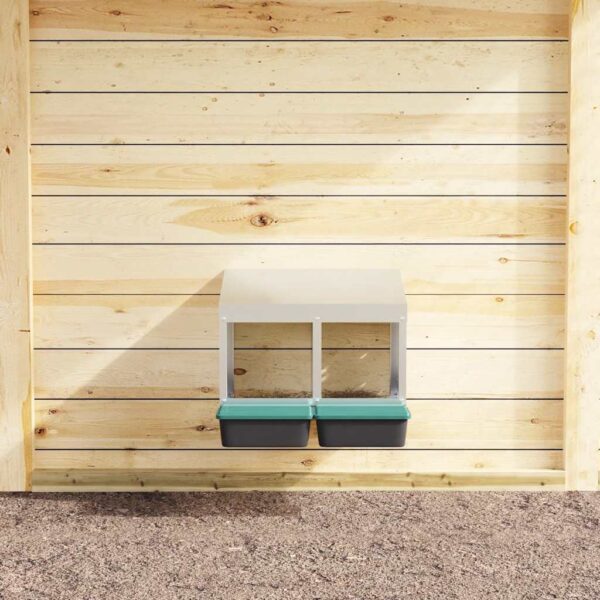 vidaXL Chicken Nesting Box 2 Compartments - Image 3 of 5