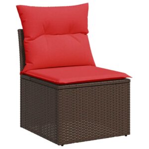 vidaXL 5 Piece Garden Sofa Set w/ Cushions - Image 3 of 5