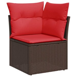 vidaXL 5 Piece Garden Sofa Set w/ Cushions - Image 4 of 5