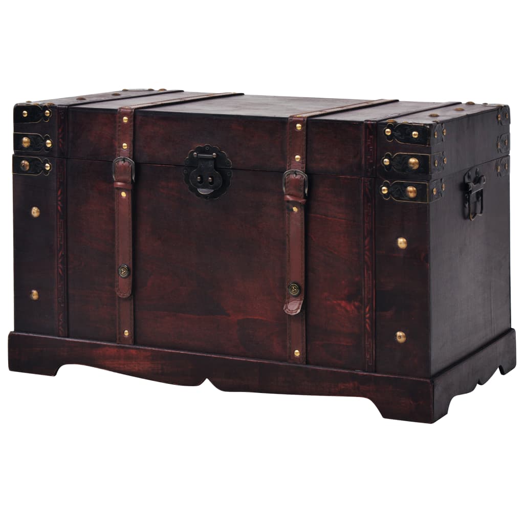 vidaXL Vintage Treasure Chest Wood 66x38x40cm – Image 2 of 5 vidaXL Vintage Treasure Chest Wood 66x38x40cm - Image 2 of 5