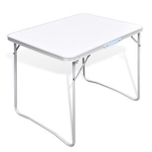 vidaXL Foldable Camping Table 80 x 60cm - Image 1 of 5