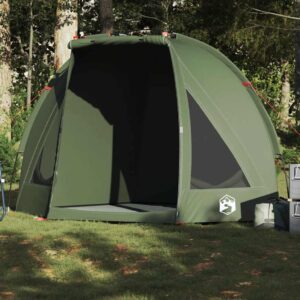 vidaXL Fishing Tent Polyester w/ PU coating, Olive Green - Image 1 of 1