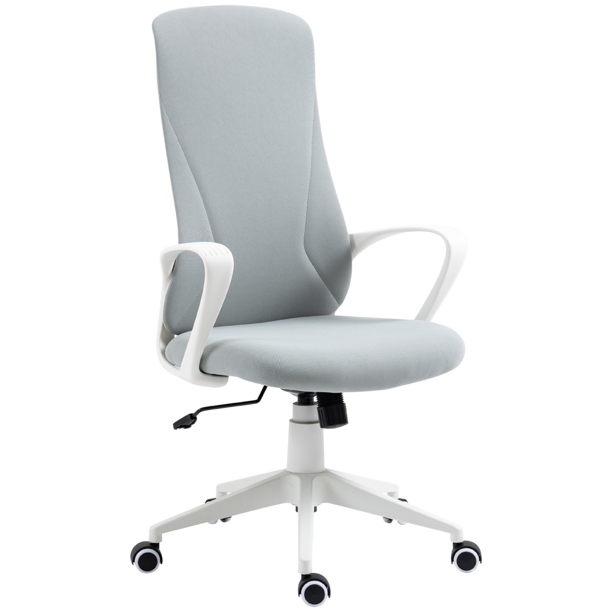 Vinsetto High-Back Home Office Chair Grey – Image 8 of 8 Vinsetto High-Back Home Office Chair Grey - Image 8 of 8