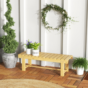 Outsunny 2-Seater Patio Bench Fir Wood
