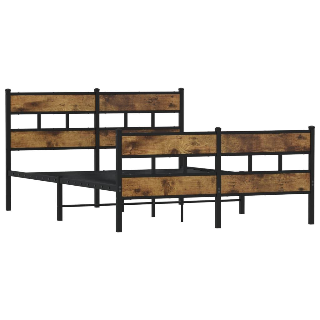 vidaXL Metal Bed Frame Double without Mattress – Image 3 of 5 vidaXL Metal Bed Frame Double without Mattress - Image 3 of 5