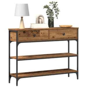 vidaXL Console Table With Drawer & Shelf vidaXL Console Table w/ Drawers & Shelf - Image 3 of 5