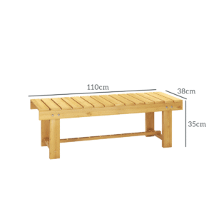 Outsunny 2-Seater Patio Bench Fir Wood Outsunny 2-Seater Garden Bench Fir Wood - Image 2 of 8