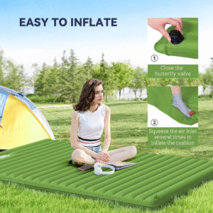 Outsunny Inflatable Camping Bed with Mattress Outsunny Inflatable Camping Bed w/ Mattress - Image 4 of 7