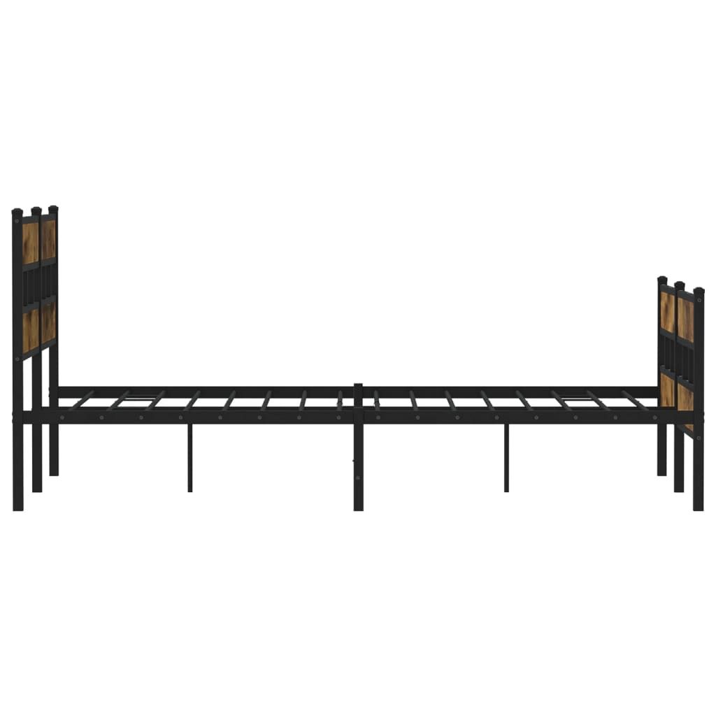 vidaXL Metal Bed Frame Double without Mattress – Image 5 of 5 vidaXL Metal Bed Frame Double without Mattress - Image 5 of 5
