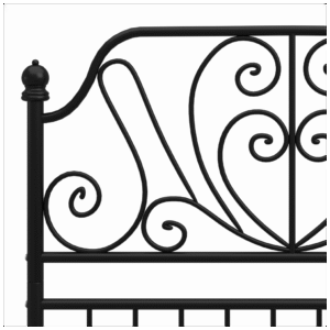 vidaXL Bed Frame Powder Coated Metal vidaXL Metal Bed Frame Powder Coated - Image 5 of 5