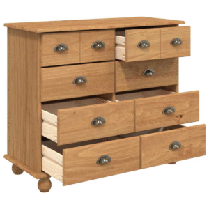 vidaXL Chest of Drawer 91x40x79cm Pine wood vidaXL Chest of Drawer 91x40x79cm Pine wood - Image 5 of 5
