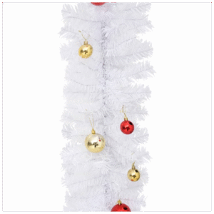 vidaXL Christmas Garland Decorated w/ Baubles – Image 5 of 5
