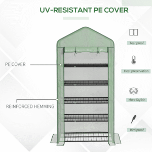 Outsunny Widened Mini Greenhouse 5 Tier Outsunny Widened Mini Greenhouse 5 Tier - Image 5 of 8