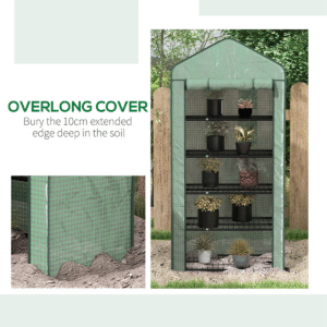 Outsunny Widened Mini Greenhouse 5 Tier Outsunny Widened Mini Greenhouse 5 Tier - Image 6 of 8