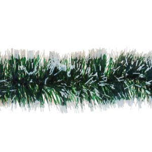 Christmas Tinsel 6in x 2m white tips - Image 1 of 1