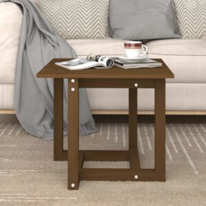 vidaXL Coffee Table Solid Pine Wood, Honey Brown, 50 x 50 x 45cm – Image 1 of 1