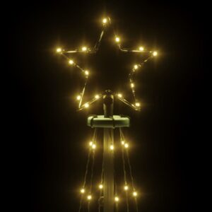 vidaXL Christmas Cone Tree 108 LEDs - Image 5 of 5