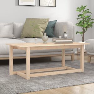 vidaXL Coffee Table Solid Pine Wood – Image 1 of 5