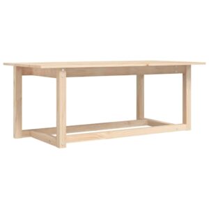 vidaXL Coffee Table Solid Pine Wood – Image 2 of 5