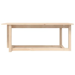 vidaXL Coffee Table Solid Pine Wood – Image 3 of 5