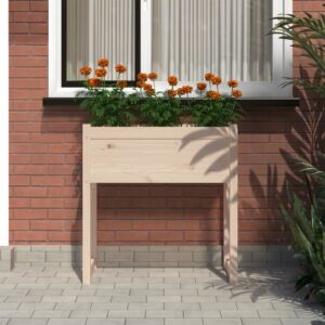 vidaXL Planter 78x40x81cm Solid Pine Wood vidaXL Planter 78x40x81cm Solid Pine Wood - Image 3 of 5