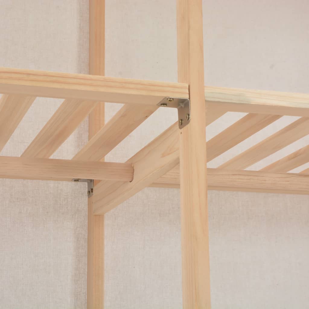 vidaXL Fabric Wardrobe 200x40x170cm – Image 4 of 5 vidaXL Fabric Wardrobe 200x40x170cm - Image 4 of 5