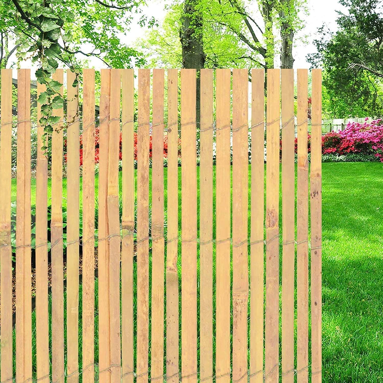 Bamboo Slatted Fence 1.5m X 4m - Image 1 of 7 Bamboo Slatted Fence 1.5m X 4m - Image 1 of 7