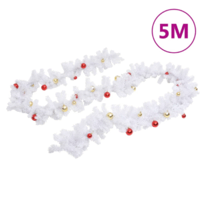 vidaXL Christmas Garland Decorated w/ Baubles – Image 2 of 5