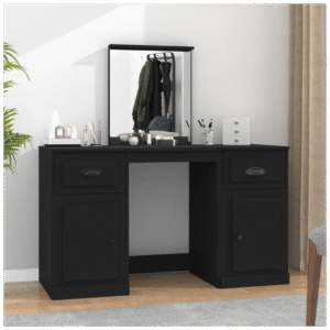 vidaXL Dressing Table w/ Mirror - Image 1 of 5
