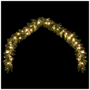 vidaXL Christmas Garland w/ LED Lights vidaXL Christmas Garland w/ LED Lights - Image 3 of 5