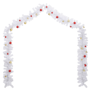 vidaXL Christmas Garland Decorated w/ Baubles – Image 3 of 5