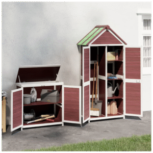vidaXL 2pc Garden Tool Shed Set vidaXL 2pc Garden Tool Shed Set - Image 3 of 5
