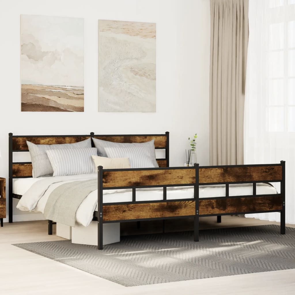 vidaXL Metal Bed Frame Super King without Mattress - Image 1 of 5 vidaXL Metal Bed Frame Super King without Mattress - Image 1 of 5
