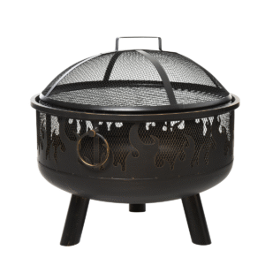 Outsunny 61.5cm 2-In-1 Outdoor Fire Pit & BBQ - Image 8 of 8