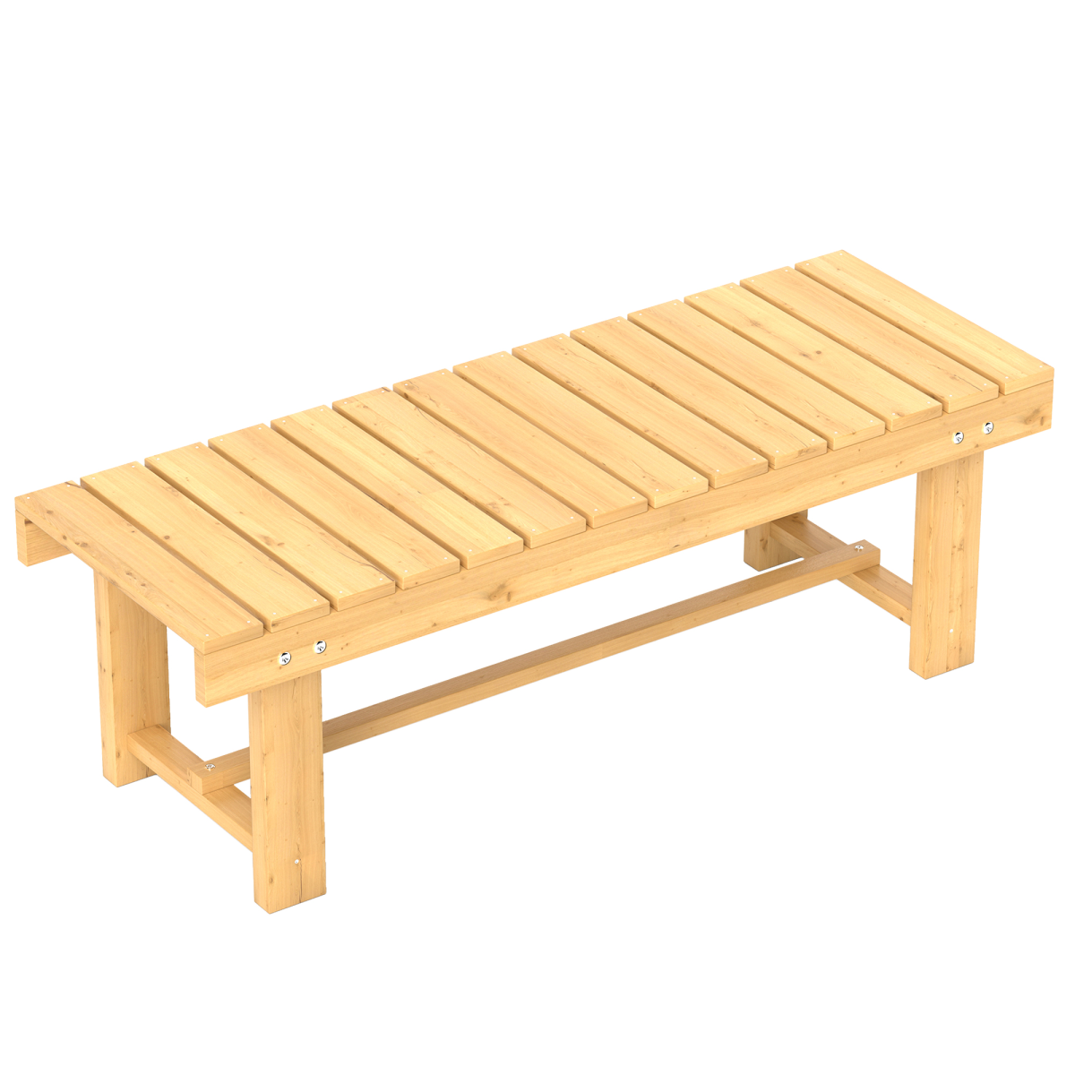 Outsunny 2-Seater Garden Bench Fir Wood – Image 8 of 8 Outsunny 2-Seater Garden Bench Fir Wood - Image 8 of 8