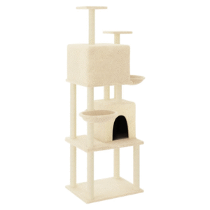 vidaXL Cat Tree w/ Sisal Scratching Posts 180cm - Image 2 of 5