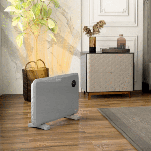 Homcom 1200W Electric Convector Heater, Grey - Image 1 of 8