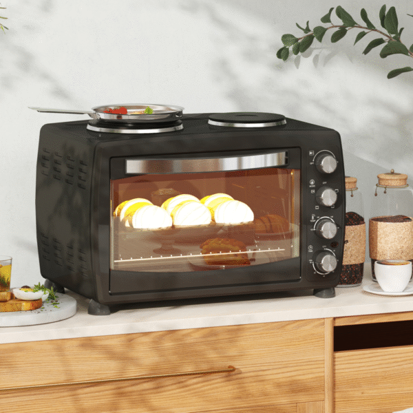 Homcom 36L Toaster Oven w/ Hot Plates - Image 1 of 8