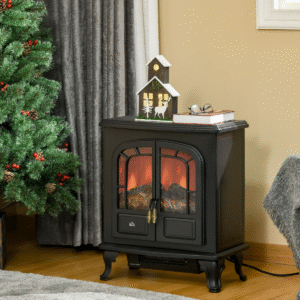 Homcom Electric Fireplace LED Fire Flame Effect
