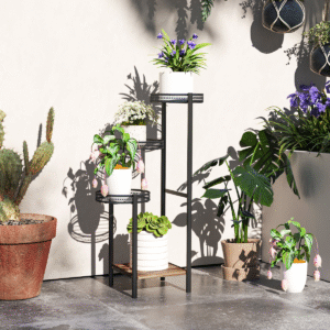 Outsunny 4 Tiered Plant Pot Stand - Image 1 of 8