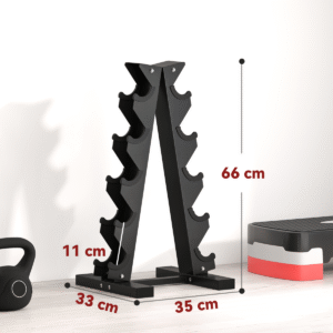 Sportnow 5-Tier Dumbbell Rack Stand - Image 2 of 8