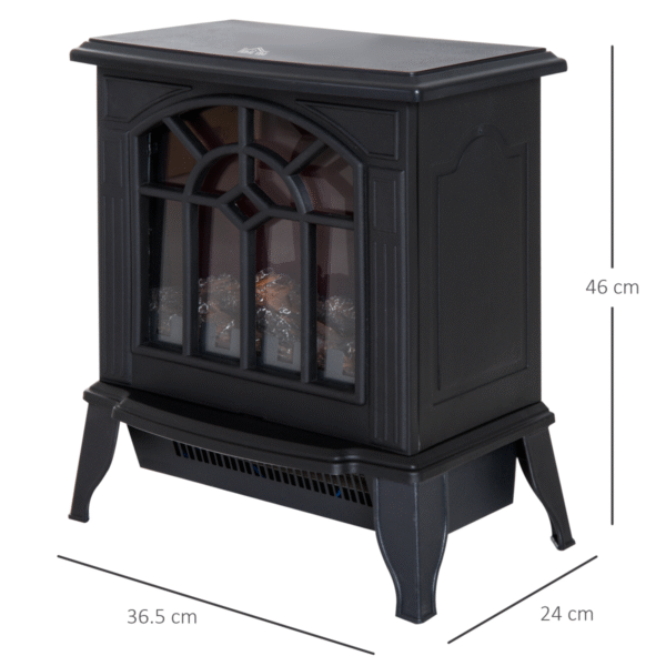 Homcom Electric Heater 1000W/2000W, Black - Image 2 of 8